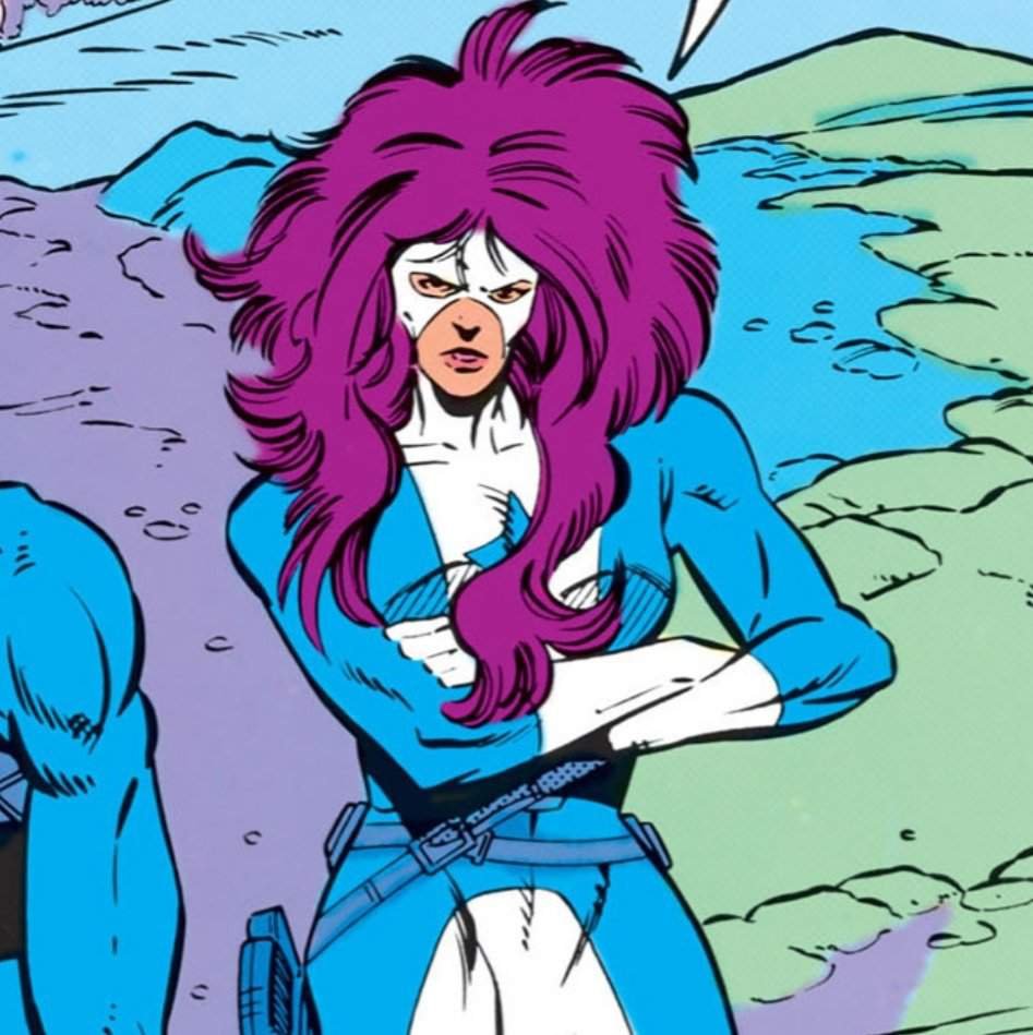 Christina AlexandrovaStarting out as a member of the Blue Trinity. After it's dispansion she tried to become a hero, but Wally was unwilling to take her on. She then worked for multiple supervillains, but is best known as the high priestess of Savitar’s speed force cult.