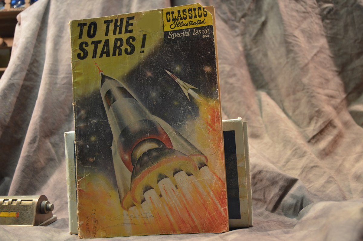 realsloaches's tweet photo. #Classics_Illustrated #165A 1961 #To_the_Stars #comics #collectibles @pheltzcomics photo courtesy #Sloaches_Record_Library https://t.co/vOnmTxdpbX