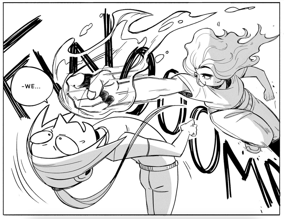 I'm so happy I finally started my comic because I get to draw panels like this 
