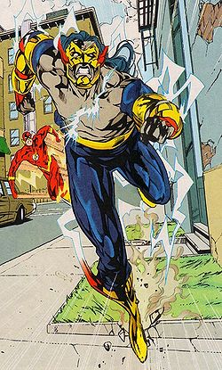 SavitarA Cold War pilot, the man who would become Savitar was testing a supersonic fighter plane. As he reached top speed, his plane was struck by lightning. He crashed and became obsessed with speed, Savitar’s obsession gained followers, and he became the leader of a cult.