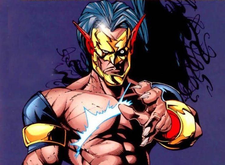 SavitarA Cold War pilot, the man who would become Savitar was testing a supersonic fighter plane. As he reached top speed, his plane was struck by lightning. He crashed and became obsessed with speed, Savitar’s obsession gained followers, and he became the leader of a cult.