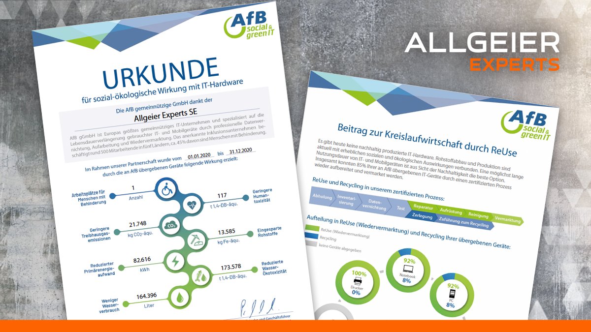 Allgeier Experts SE (@allgeierexperts) on Twitter photo Wir haben wieder Ausgemustert: 233 IT- und Mobilgeräte! Gemeinsam mit der <a href="/AfB_Deutschland/">Social and green IT</a> schenken wir gebrauchten Computern ein zweites Leben. Palettenweise Monitore, Notebooks, PCs und Drucker wurden bereits verladen.
#afb_ggmbh #Refurbishing #Inklusion #socialandgreenIT Wir haben wieder Ausgemustert: 233 IT- und Mobilgeräte! Gemeinsam mit der <a href="/AfB_Deutschland/">Social and green IT</a> schenken wir gebrauchten Computern ein zweites Leben. Palettenweise Monitore, Notebooks, PCs und Drucker wurden bereits verladen.
#afb_ggmbh #Refurbishing #Inklusion #socialandgreenIT