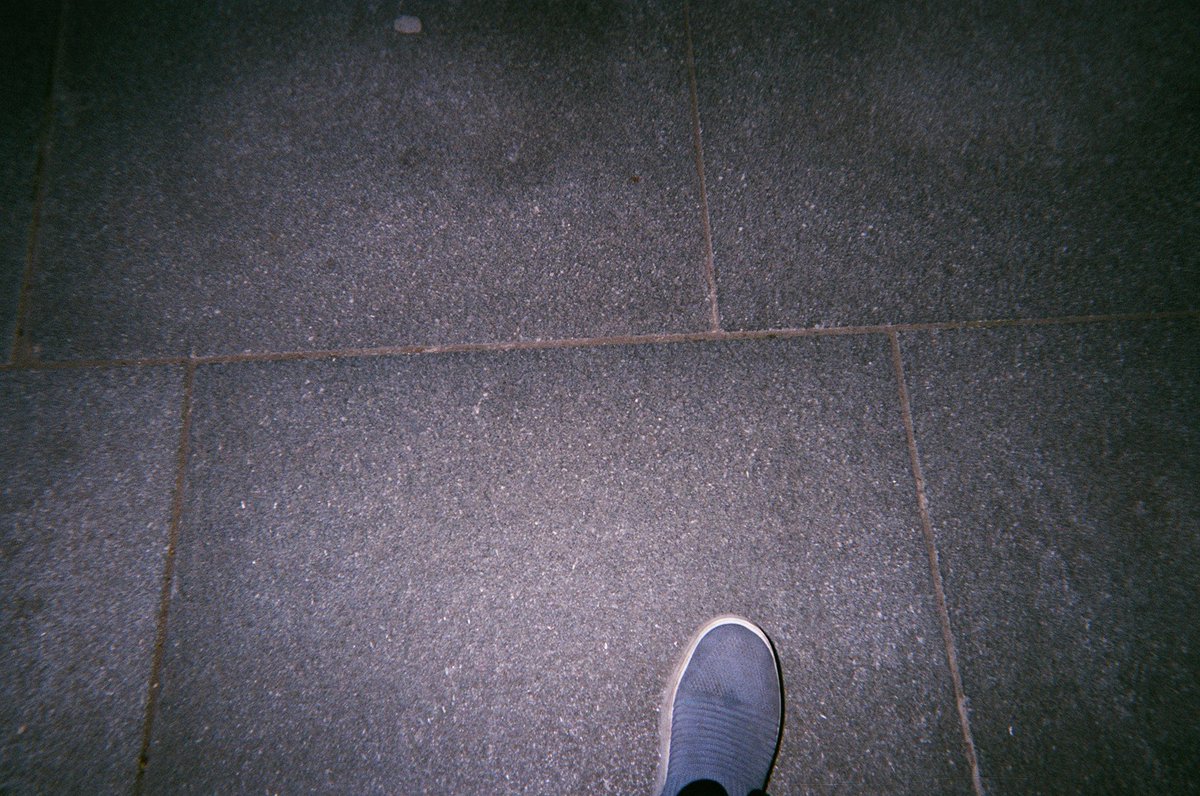 I think this is the last photo of my friend who died - just her foot, walking. She had finally been set up by one of the great charities with a longer term place. The money from the cameras helped with a deposit. The last txt I had from her was that she had 2 more cameras done.