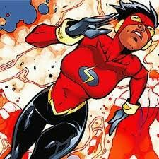 Danica Williams - Flash BeyondThe Flash of Batman Beyonds timeline, she grew up with shadows of the former flashs guiding her and helping her get used to her powers. She later joined the Justice League Unlimited and helped fend off the return of the Justice Lords.