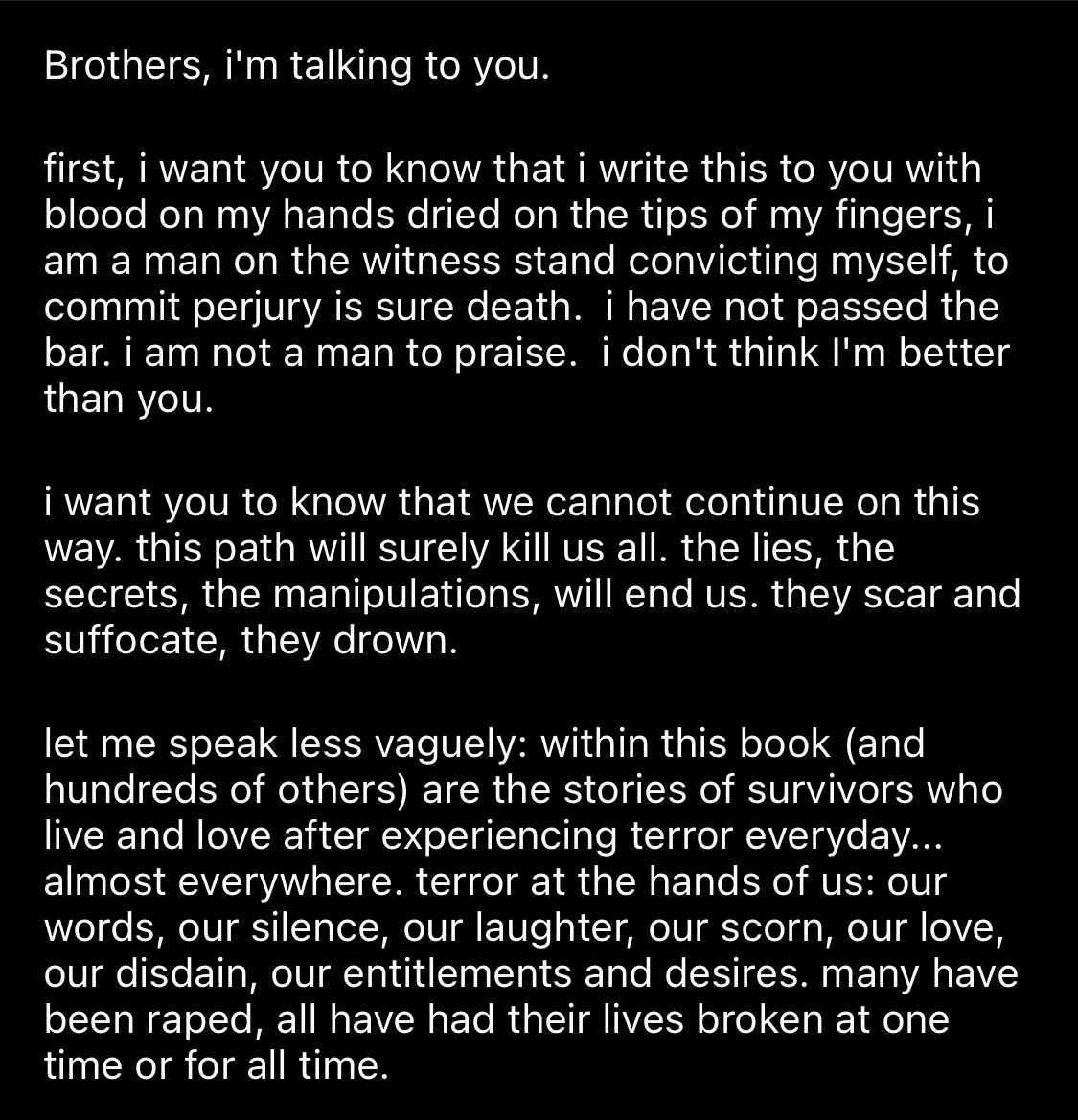 Panthea Lee 李佩珊 on Twitter: "these words from @iPhilSomething, in response to @rgay's Not That Bad, are hitting real hard. grateful for his vulnerability and courage. men: please read truly reflect.