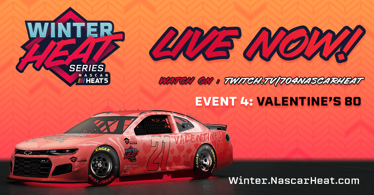 🔴 We are LIVE for the final round of the #WinterHeatSeries!

twitch.tv/704nascarheat