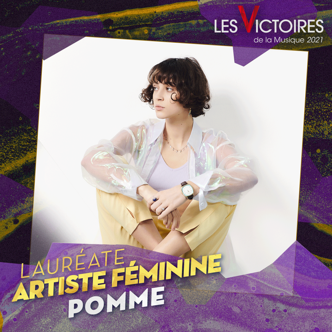 LesVictoires's tweet image. #ArtisteFéminine💫
Elle est l’#ArtisteFéminine de cette nouvelle édition des #VictoiresDeLaMusique : @Pommeofficial 🙌 #Victoires2021