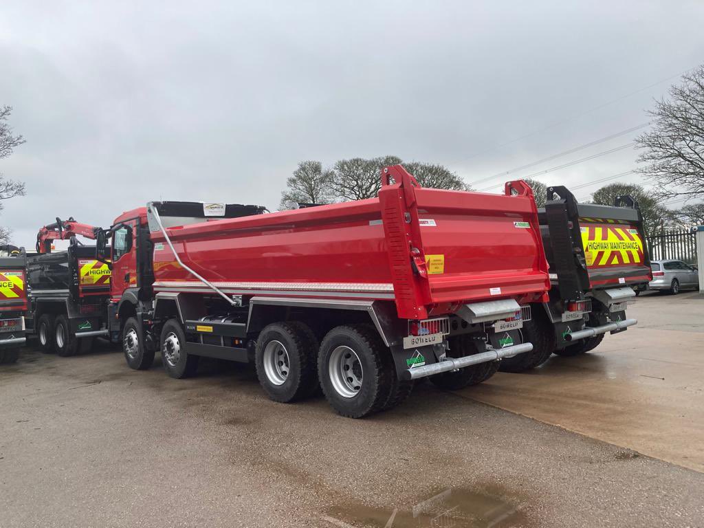 Another two chassis ready and picked up for C W Russell, always a pleasure to work with!
These MAN chassis are fitted with a cracking Mightylite body, built to preform. 
Can’t wait to see these with stickers on and at work! #MAN #mantrucks #steeltipper #tipper #tippertruck