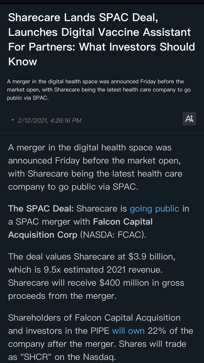WEnoSTOCKS's tweet photo. $FCAC 💵 $MARK 💵 $SHCR #ShareCare #RemarkAI @RemarkHoldings @SharecareInc https://t.co/WUcC0L9bjm