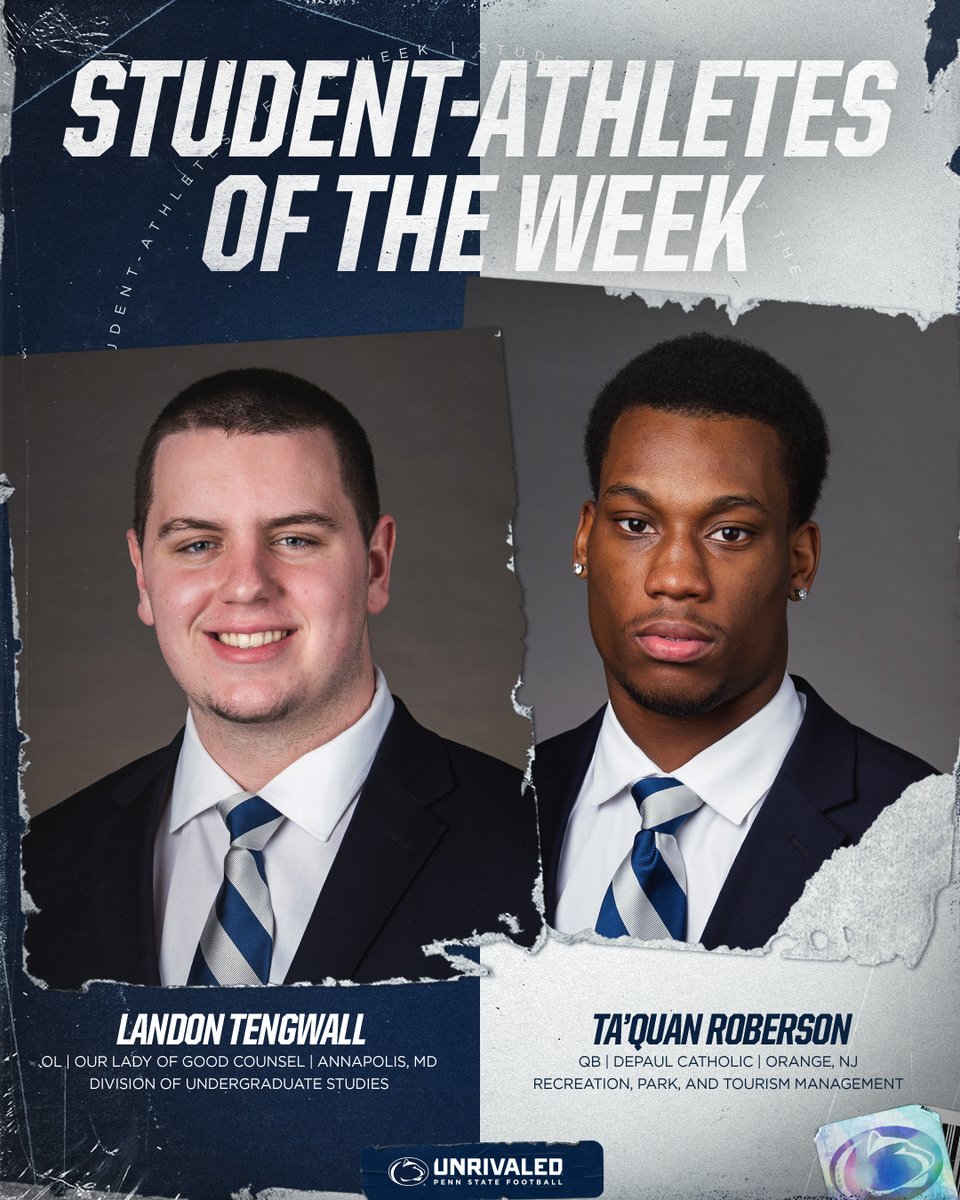 Shoutout to @landon_tengwall &amp; <a href="/TaquanRoberson_/">tR</a>, our Student-Athletes of the Week! 💯🙌

#WeAre