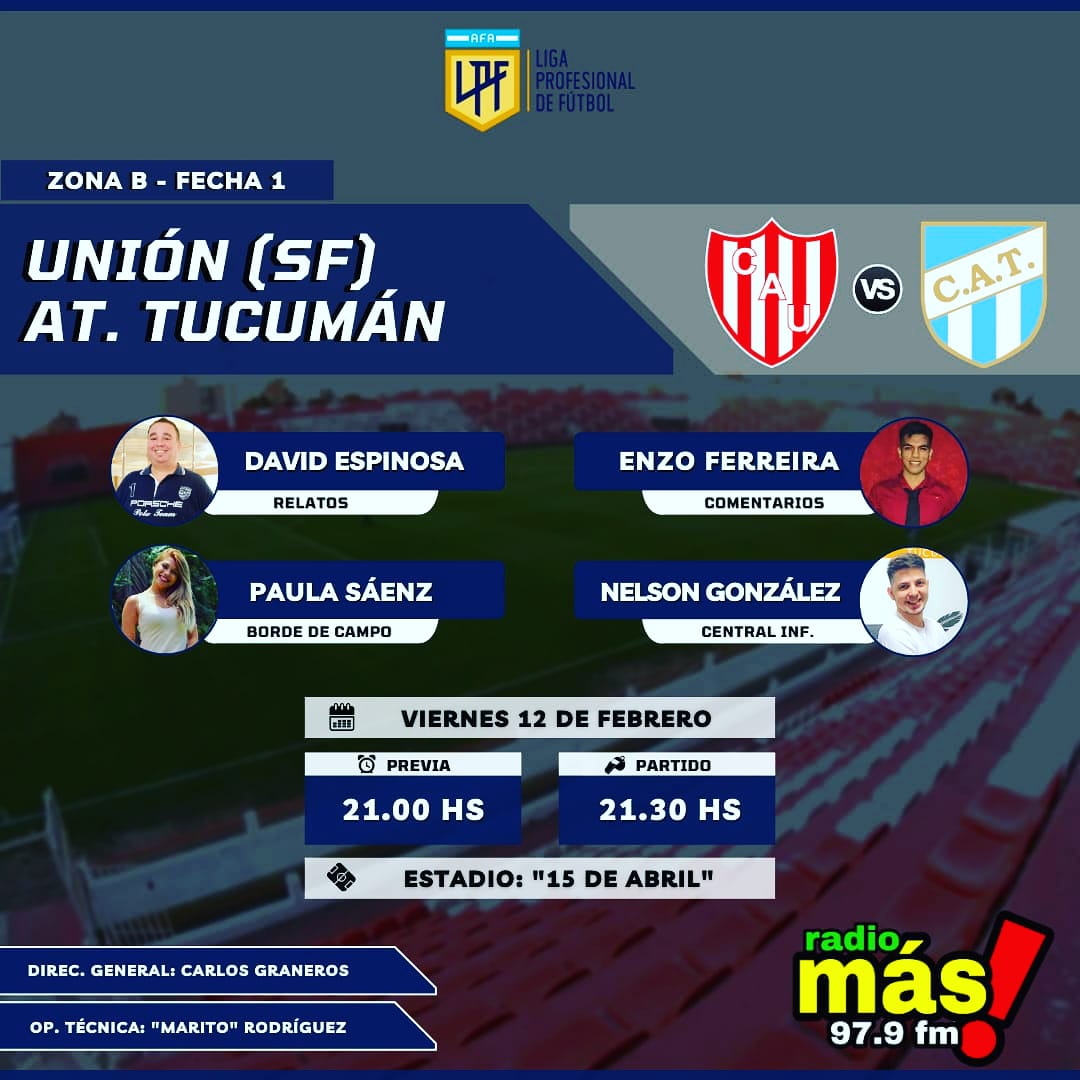 deportivomasOk's tweet photo. LLEGÓ EL DIA.... VUELVE EL FUTBOL....
#RADIOMASVIDA97.9
@ryedavisito32 @hnelsongonzalez @PaulitaSaenzOk @malevo97 #maritoRod https://t.co/RIHHng0qrp