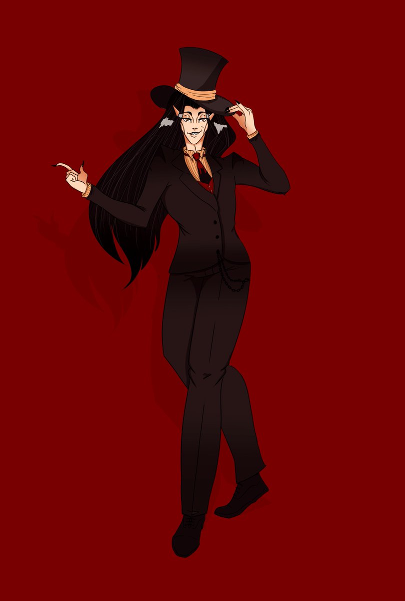 odoroshi_art's tweet photo. redesigning old ocs is fun, here's a demon circus man 🎪 https://t.co/x4vcl25PwX