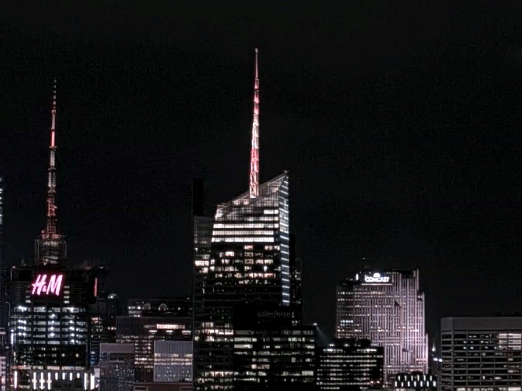 Happy #LunarNewYear everyone! The @BankOfAmerica Tower spire in #NYC shines red &amp; gold for all who celebrate. Wishing you happiness, health and good fortune in this #YearOfTheOx!