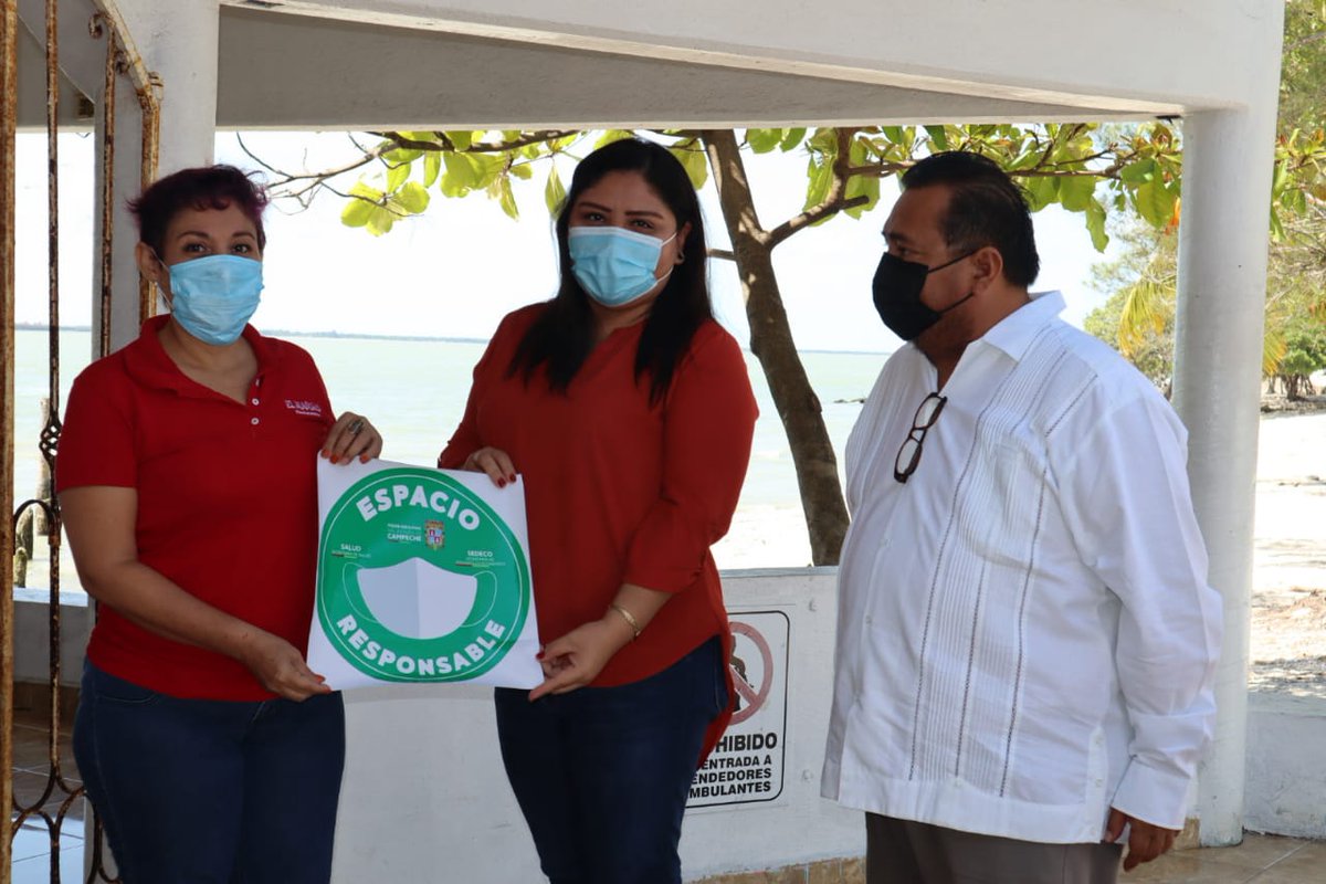 INDEMIPYME's tweet photo. Empresarios de Ciudad del Carmen continúan fomentando el cuidado responsable de sus clientes y equipo de trabajo, cumpliendo con las medidas establecidas por las autoridades sanitarias se les ha otorgado el distintivo #EspacioResponsable. https://t.co/INTsTESj7E