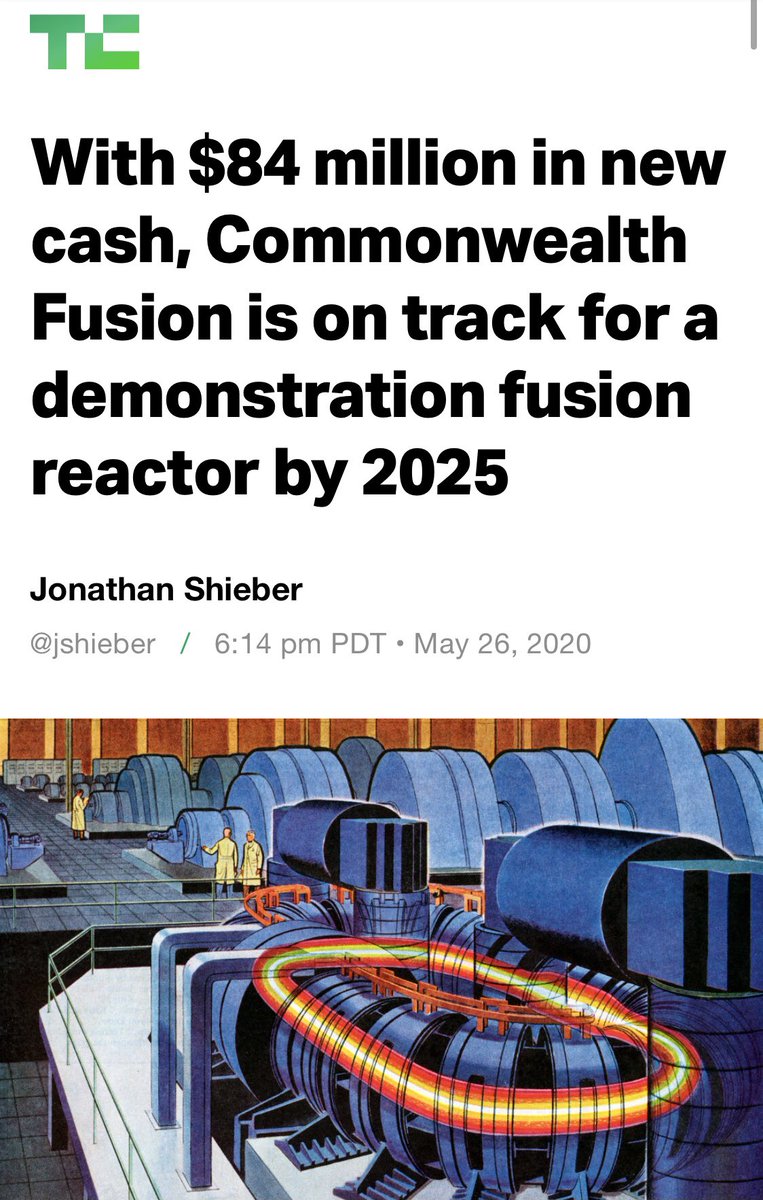 Multiple nuclear fusion startups began receiving funding from investors in the hopes that maybe the issues they were facing were institutional (government bureaucracy) & not technical. As a result, what was once expected to be 20 years away, may very well only be a few years away