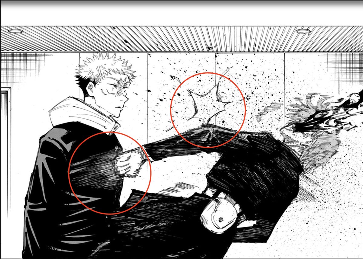 I'd also like to point out that according to a theory, Nobara may have hit herself with her own nails here to prevent the transfiguration from spreading