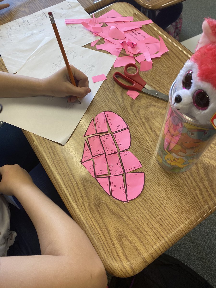 RickiRowan's tweet photo. We ❤️ writing in Language Arts and Solving Equations in math. https://t.co/W4aPB8Lu0W