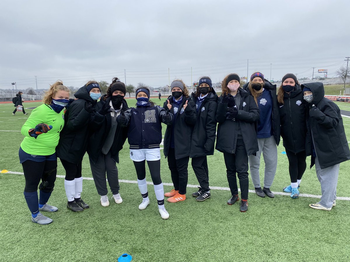 We’re not cold, you’re cold. Game Day! Hawks vs. Cougars @ 1pm today. #HawkYeah #SeniorClass