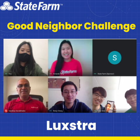 🏗️The winner for <a href="/StateFarm/">State Farm</a>'s Good Neighbor Challenge at #ugahacks6 is Luxstra.