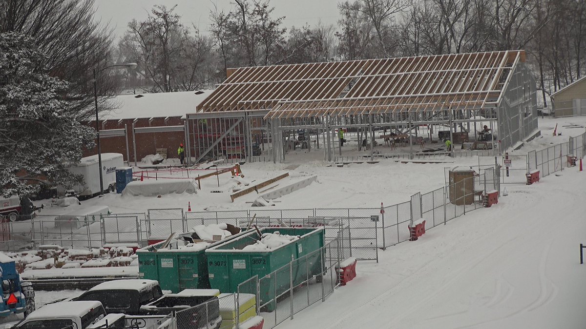 A little snow isn't going to slow us down <a href="/wwschools/">WW Public Schools</a>
 as we continue our performing arts expansion at #WaHi. #deliveringonourpromise <a href="/ArchitectsWest/">Architects West</a> <a href="/WenahaGroup/">Wenaha Group</a>