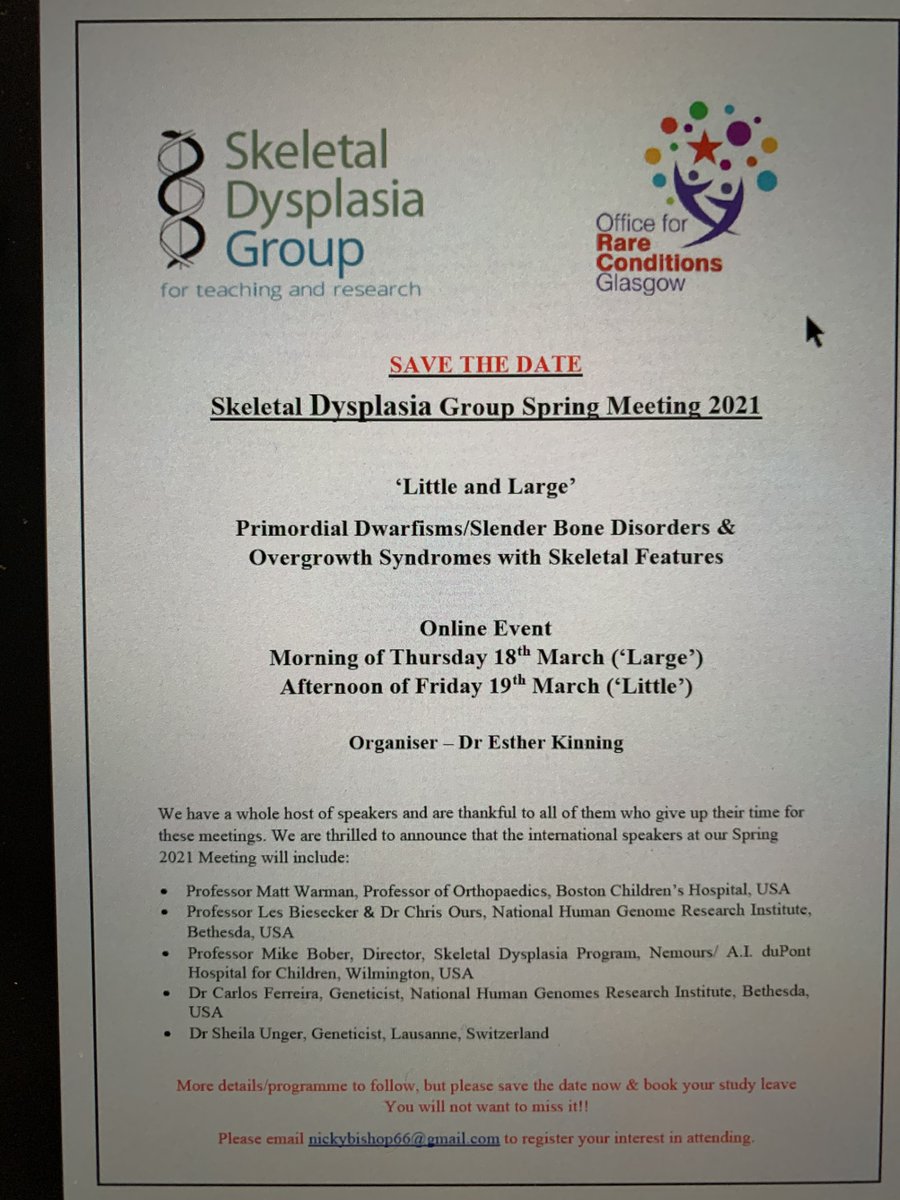 Skeletal Dysplasia Group For Teaching and Research tweet media
