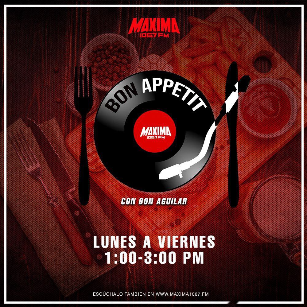 BonAguilarFM's tweet photo. #BuenasTardesATodos ya es vieeernes y el episodio de hoy en #BonAppetit se tratará de la bebida nacional por excelencia... #ElTequila para que nos escuches de 1-3 pm en @MAXIMA1067FM
Atento con la dinámica para ganar #KitElectrolit en el #MaximoDeseo
#FelizViernesATodos https://t.co/pB19L4A9rl