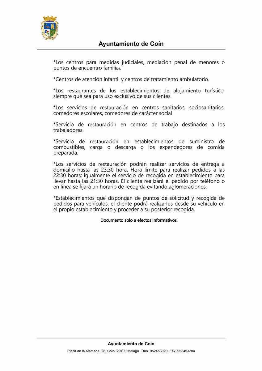 AytoCoin's tweet photo. 📢 La @AndaluciaJunta decreta alerta 4 grado 1 para #Coín tras bajar la tasa de contagio hasta los 657 por lo que hostelería y comercio no esencial podrá abrir desde mañana hasta las 18:00h 👉 https://t.co/BF8QUgYJYA #CoínMLG https://t.co/HTU7IKc5NA
