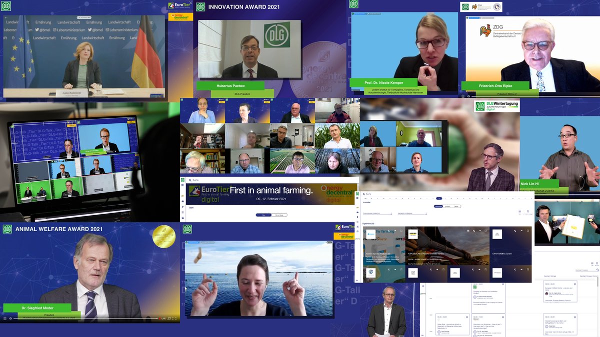 Die Premiere #EuroTier / #EnergyDecentral digital ist heute erfolgreich zu Ende gegangen. Auf der Digital-Plattform der <a href="/DLGeV/">DLG e.V.</a> wählten sich an den vier Veranstaltungstagen (9. bis 12. Februar) über 41.000 Teilnehmer ein. eurotier.com/de/presse/aktu…