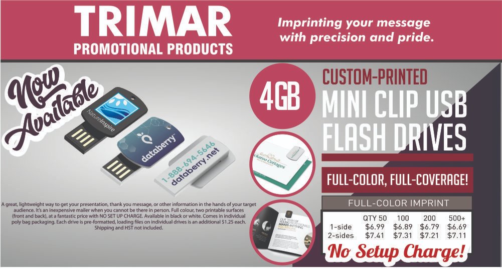 TrimarPromo's tweet photo. Happy Friday! This is an amazing new product from Novelty Printers.
The applications are endless. Company catalogues, sport schedules, video presentations, you name it! The full colour print allows you to maximize your brand identity. Mailers anyone? #promoproducts #buylocal https://t.co/uN1ZoUWbpo