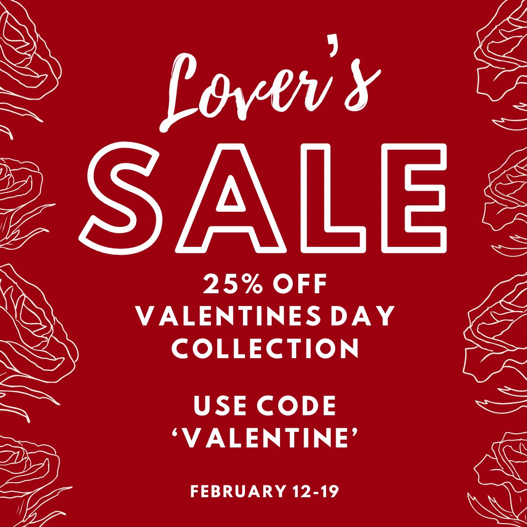 maddiebeth99's tweet photo. Today’s my birthday!! WHAT a YEAR. The only thing I could ask for today is to get some sales on my website!

NOW THRU FEB 19 use code “VALENTINE” for 25% off my entire Valentine’s Day Collection!!

Or use code “HAPPYBIRTHDAYMAD” this weekend only for 15% off everything else!🥰🎉 https://t.co/b23KUYjPDa