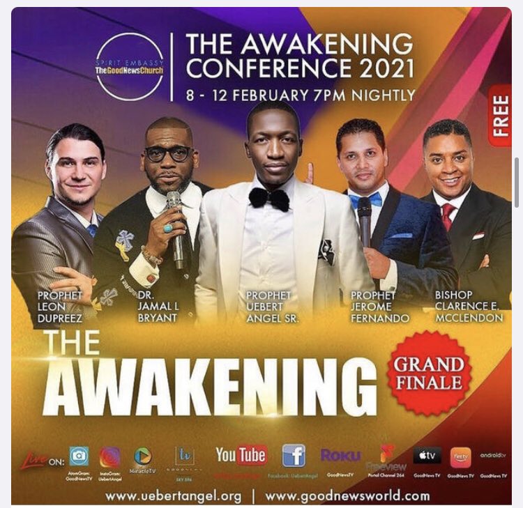 AmyChihoho's tweet photo. Tune in, we are Live... This is the Grand Finale of THE AWAKENING CONFERENCE https://t.co/vLAovbsiJ8