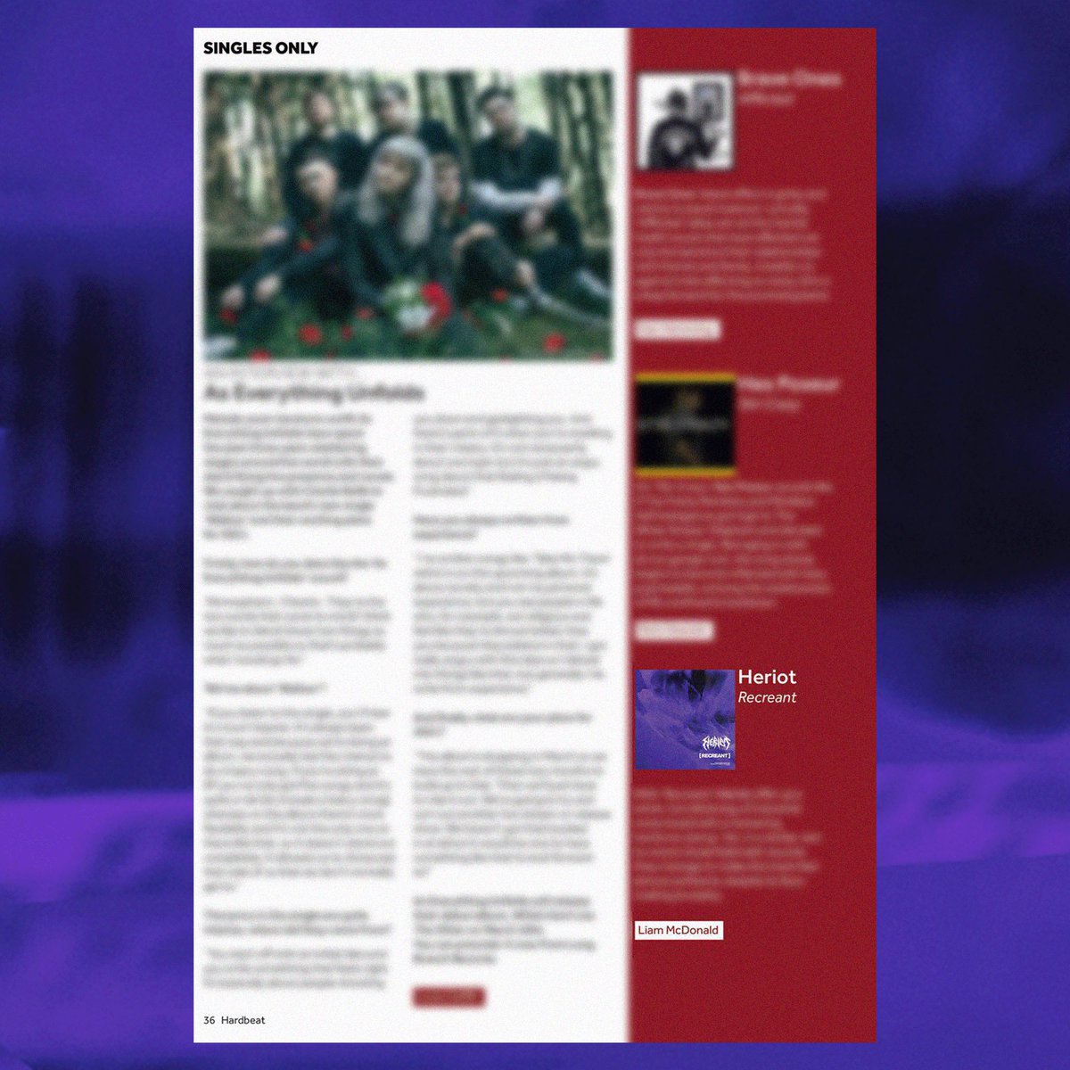 heriotmetal's tweet photo. A huge thank you to @hardbeat_mag for reviewing Recreant in their first print issue! Physical and digital copies are available now

#heriot #recreant #hardbeat #churchroadrecords https://t.co/iTZ1GmxEzr