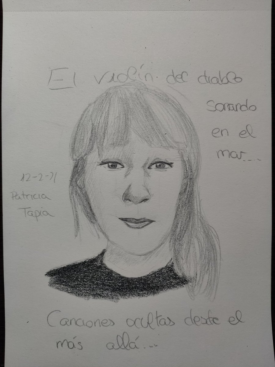 Danherart's tweet photo. Otro retrato rápido, no me quito la canción de @MAGODEOZOFIC del violín del diablo, cantada por @Patriciakhy https://t.co/gzDrH7HnHV