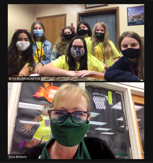 TinaMcNally5's tweet image. Zoomed with these @ITMSMUSTANGS leaders today.  They have started &quot;Phone a Friend Fridays&quot; to connect remote students with students on campus during lunch!  They shared their entire process from idea to execution.  Super impressed! How can we apply this @fpchs?  @blumengartenfl