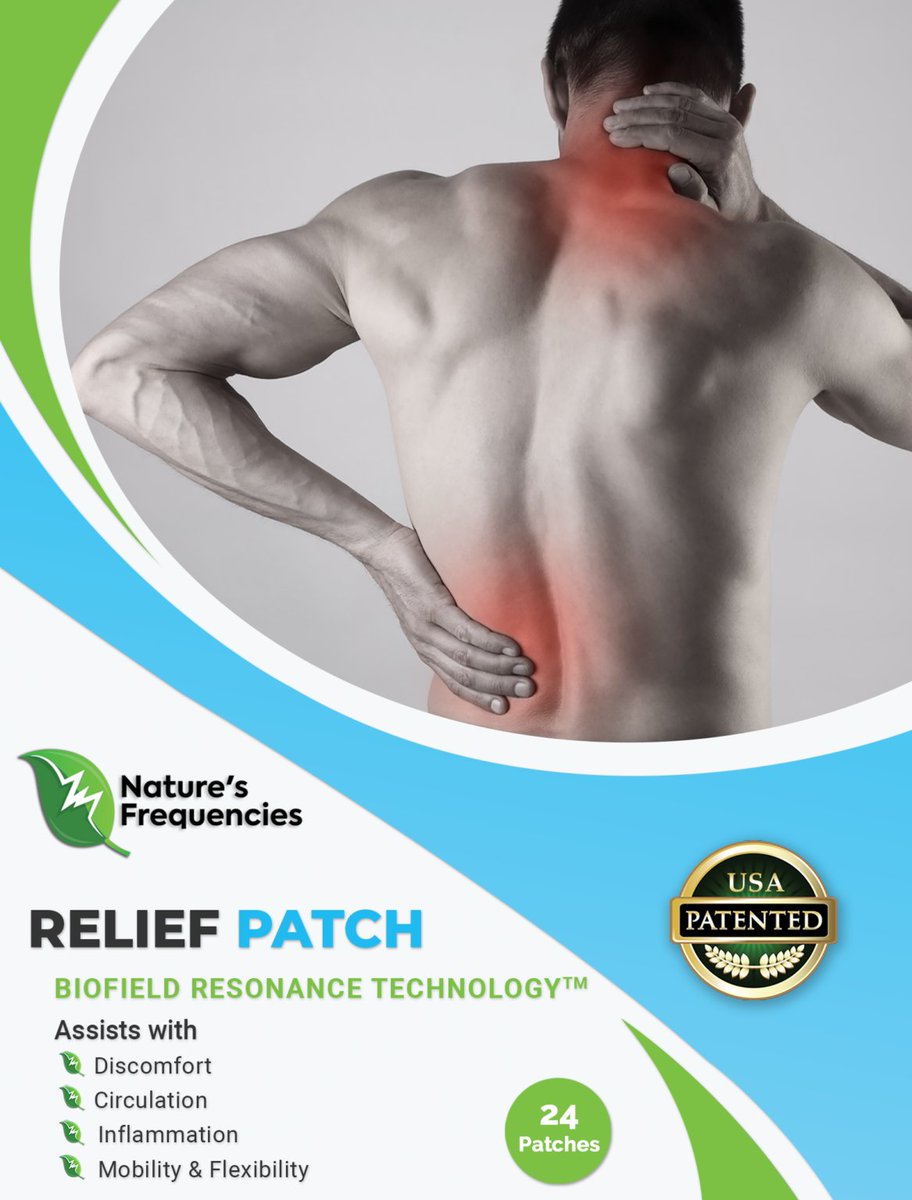 NaturesFreq's tweet image. A technology driven breakthrough in #healthandwellness: #NaturesFrequencies #ReliefPatch utilizes a unique, energy packed delivery system designed to assist with circulation, energy, and recovery: naturesfrequencies.com/products/relie… #biofieldresonancetechnology #thescienceofthemiraculous