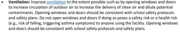 CDC is suggesting that elementary school buildings operate in hybrid even if communities are in the red zone, that is over 10 percent infection rates and more than 100 new cases per 100,000. Also: CDC isn't prioritizing ventilation improvements other than opening some windows.