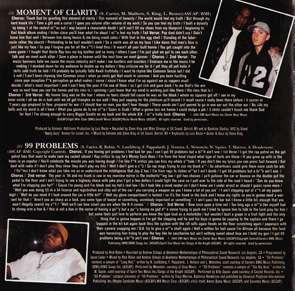 Definitely one of, if not the most bar-heavy songs by Jay. All 3 verses are filled with clever punchlines & wordplay.Some of my favorites: