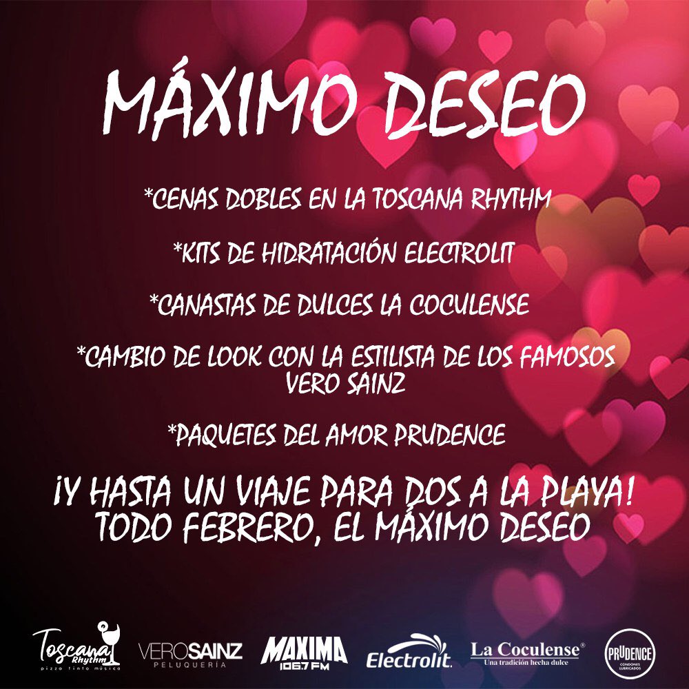 BonAguilarFM's tweet photo. Para participar por el #KitElectrolit de hoy solo debes hacer lo sig:
-Nombre Completo.
- #MaximoDeseo
- #BonAppetit
- Tu sabor favorito de @Electrolit
@MAXIMA1067FM #FelizViernesATodos https://t.co/zAKp33t7sD