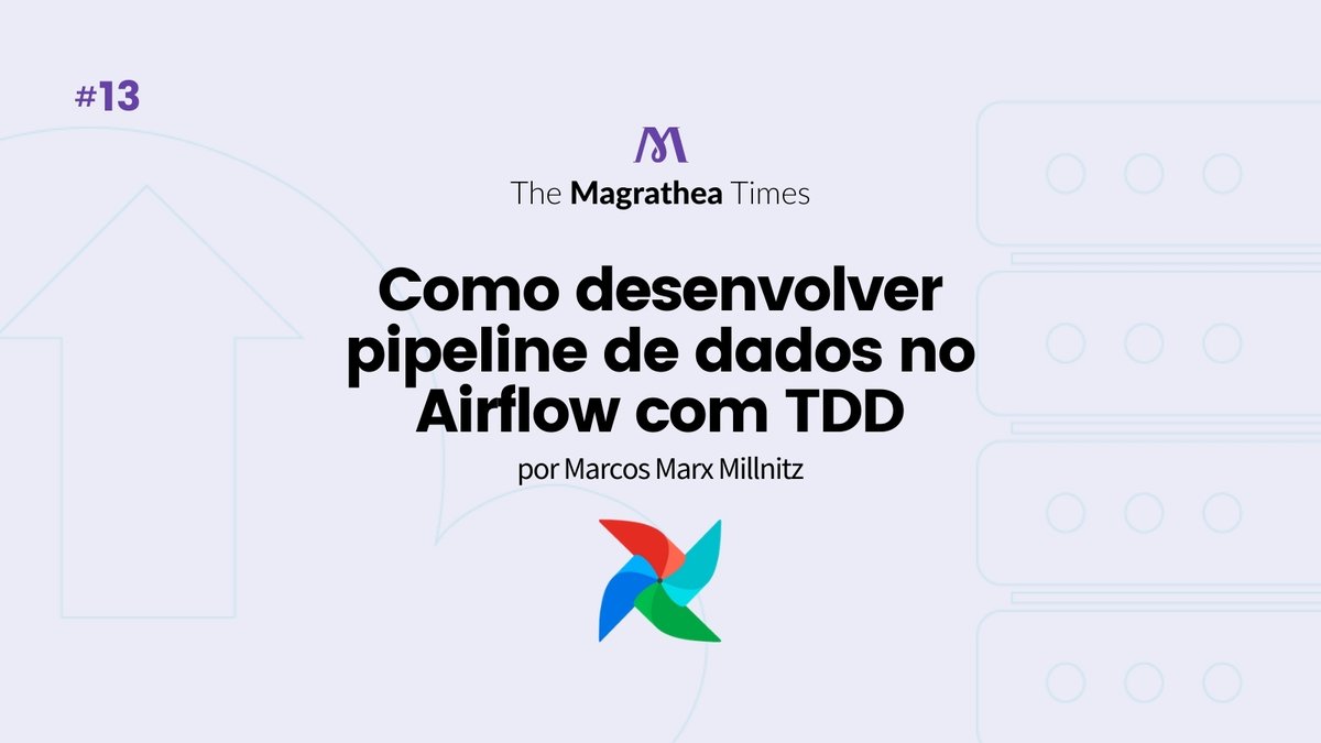 magrathealabs's tweet image. Saiu a #13ª ed. da nossa Newsletter. 😍 O destaque é o artigo sobre desenvolvimento orientado a testes, aplicado em um projeto de engenharia de dados que o mochileiro Marcos Marx trouxe pra gente. Assine e leia outras edições pelo link: dontpanic.magrathealabs.com/the-magrathea-…