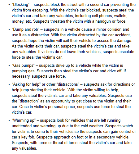 CrimeWatchMpls's tweet photo. Ramsey County Sheriff issues warning about carjackings: 
14 carjackings in last week reported in East Metro area. “Many of these stolen vehicles have also been used in other crimes, including robberies&amp; additional auto thefts. "This is a serious uptick in a criminal activity...” https://t.co/IeV28BvSk9