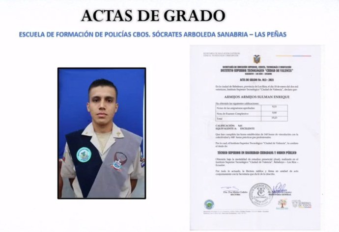 vallovig's tweet image. Aspirantes a @PoliciaEcuador se graduaron como técnicos en Seguridad Ciudadana y Orden Público, VII cohorte carrera de formación dual focalizada del instituto @ITS_VALENCIA @EduSuperiorEc @agustinalbanm #SENESCYT Todos nuestros policias en #Ecuador reciben formación de III Nivel