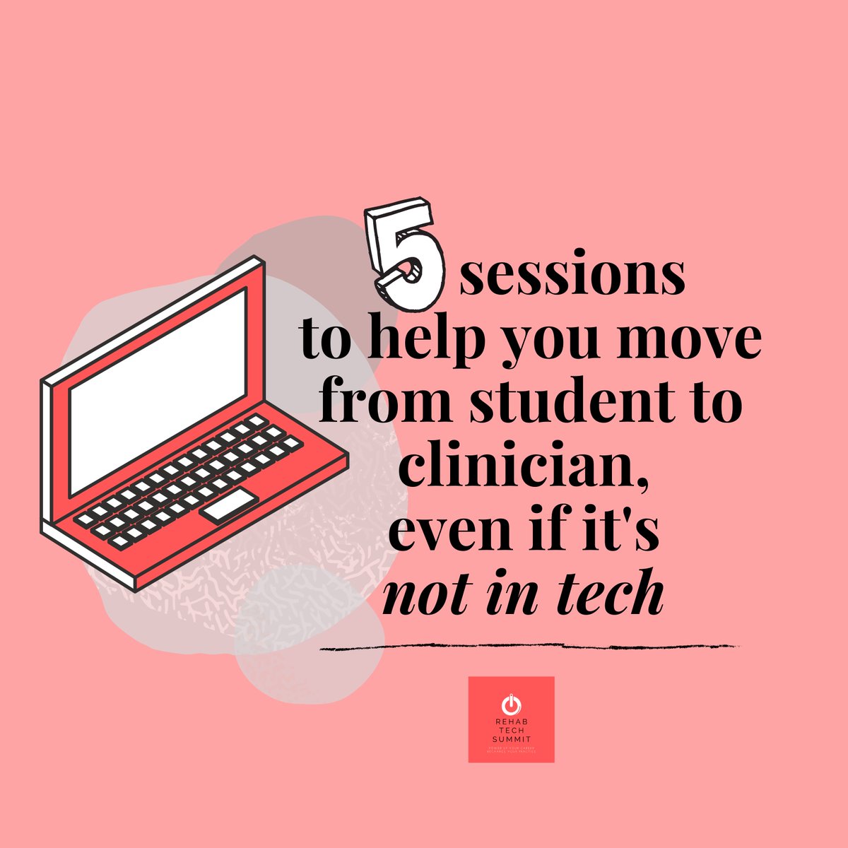RehabTechSummit's tweet photo. Students, who says you have to have it all figured out? Here are 5 sessions to help you start your career and it doesn't have to be #tech. Learn about a new side of rehab at #rehabtechsummit2021! https://t.co/c9CkJVPFzh 

#healthtech #occupationaltherapy #physicaltherapy #slpeeps https://t.co/ccEpXKR615