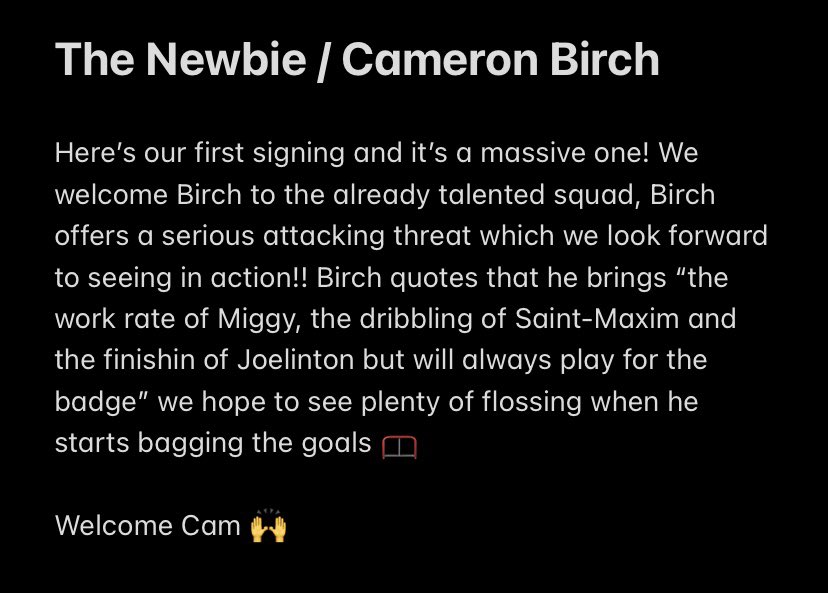 fc_pass's tweet photo. Please welcome new signing @cammybirch 🙌 https://t.co/1dJnYLTTg8