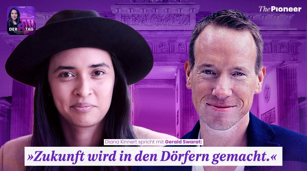 Warum Digitalisierungsexperte <a href="/GeraldSwarat/">Gerald Swarat</a> eine Revitalisierung der Dörfer anstrebt: im 8.Tag mit <a href="/DianaKinnert/">Diana Kinnert</a>👉🏻 thepioneer.de/originals/der-…