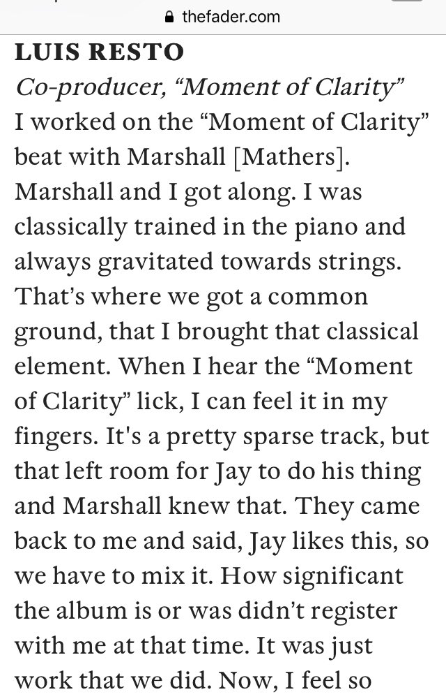 The song was produced by Eminem, who claimed he did it for free on the song "Freestyle" by DJ Kay Slay where he dissed Jermaine Dupri.Luis Resto, a classically trained piano player, also contributed to the beat. He talked about it in an interview with The Fader.