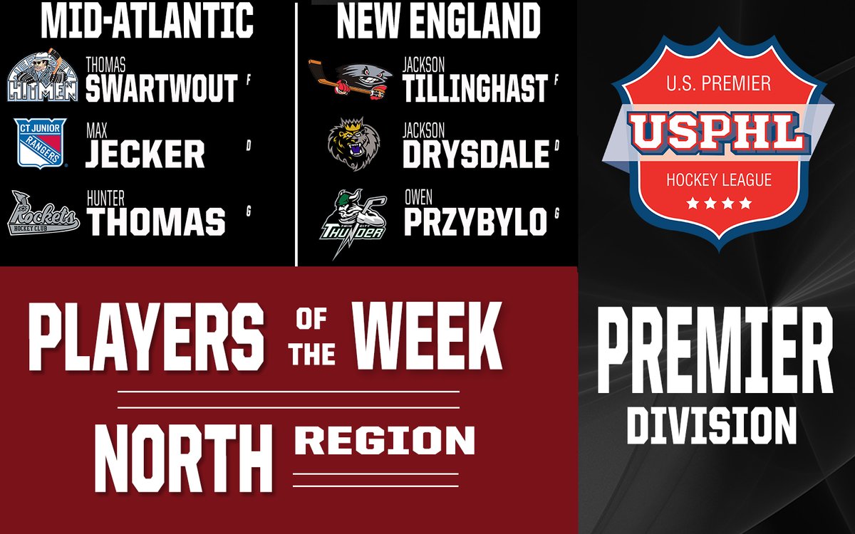 USPHL (@usphl) on Twitter photo Congratulations to our #USPHLPremier #PlayersOfTheWeek from our North Region - the New England and Mid-Atlantic Divisions.  
bit.ly/POTWPREN021221 Congratulations to our #USPHLPremier #PlayersOfTheWeek from our North Region - the New England and Mid-Atlantic Divisions.  
bit.ly/POTWPREN021221