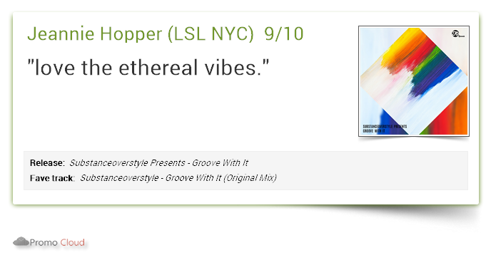 Jeannie Hopper #LSLNYC supports: Substanceoverstyle Presents - Groove With It 9/10 #newrelease pcl.la/A1SU4L