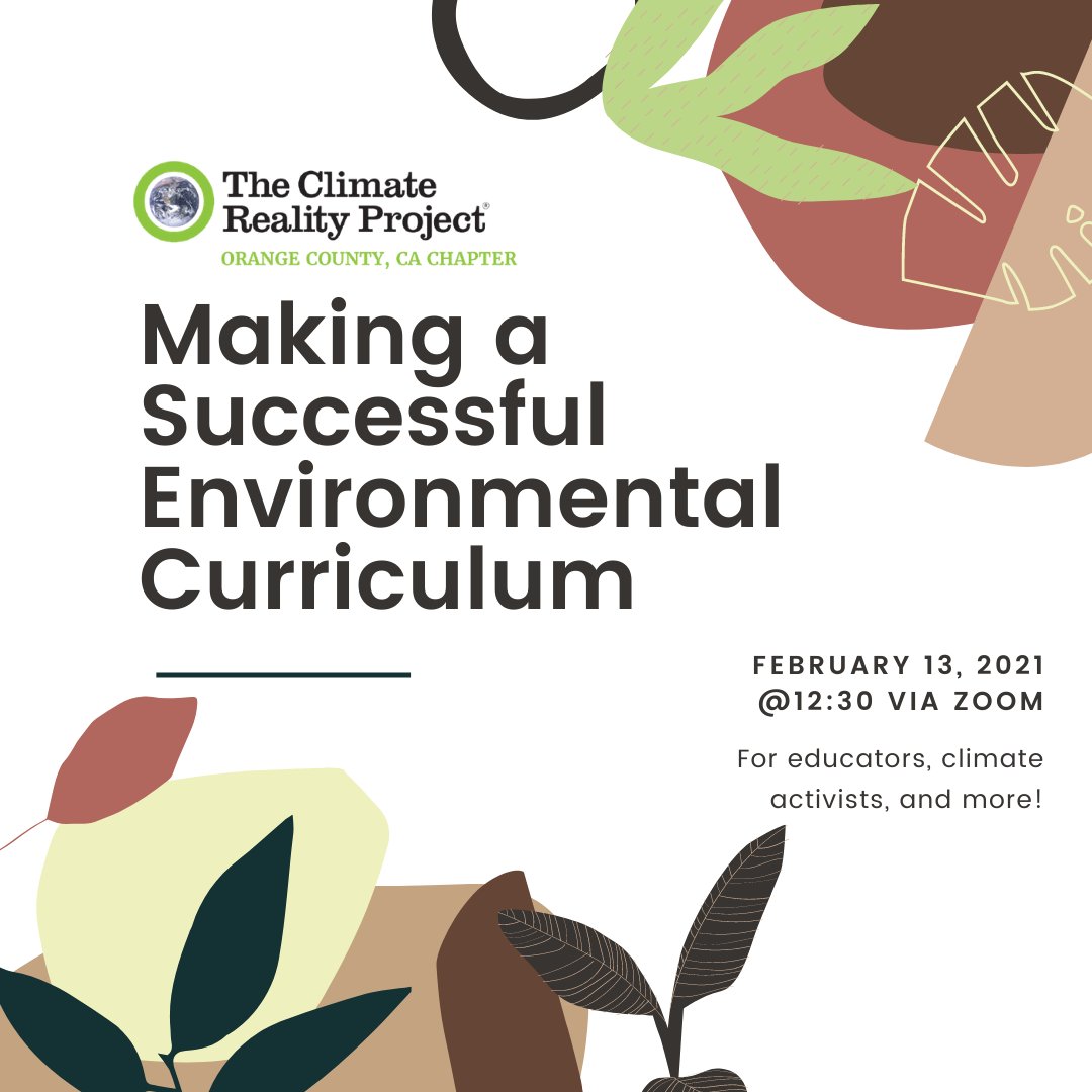 GCCampaign's tweet image. Excited to attend this free, virtual event tomorrow. Join us! #climaterealityproject #climaterealityOC