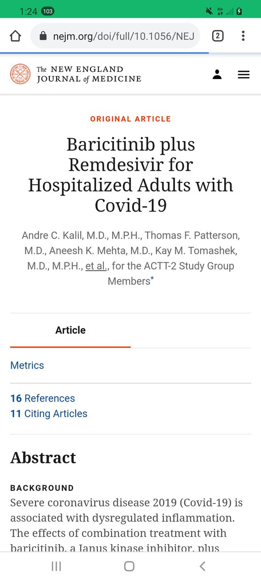 DrPacoMoreno1's tweet photo. Hoy se publica que se iniciará un estudio con remdesivir y baricitinib en la Ciudad de México para el #COVID19.
Ese estudio ya se hizo, demostró efectividad, participó nuestro país y se publicó en diciembre del 2020
Basta de pretextos, @COFEPRIS aprueba el remdesivir. https://t.co/EQQYX7hs2u