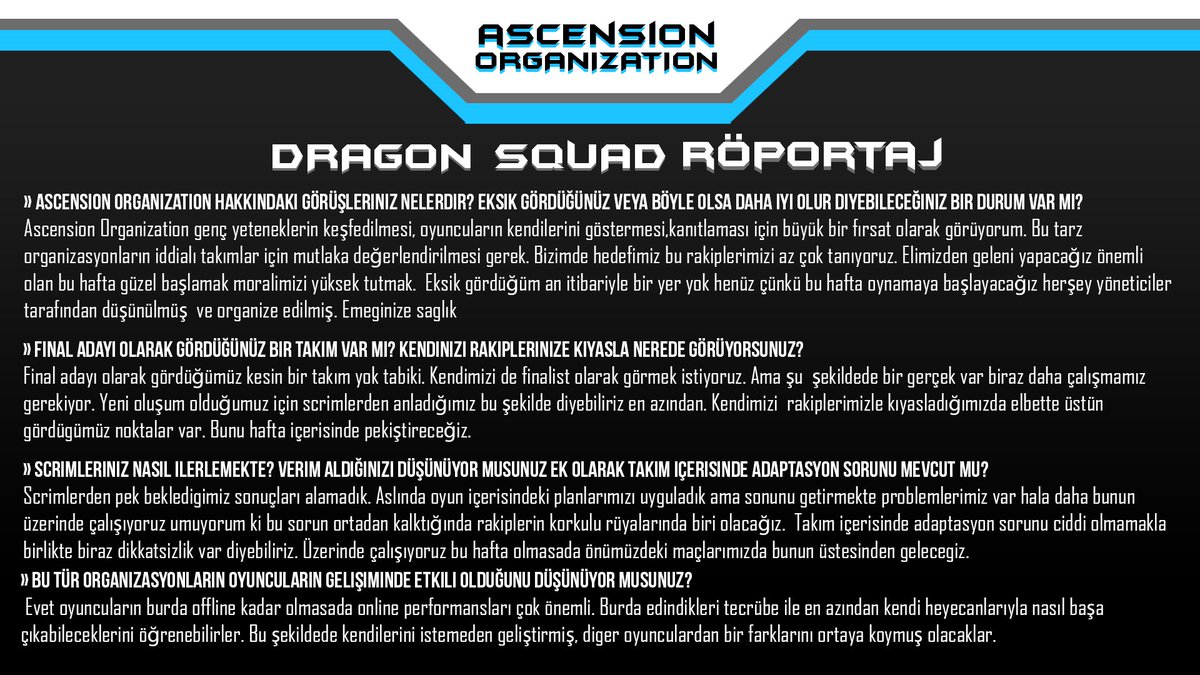 Draagon Squad destek oyuncusu Swormbless ile yaptığımız röportaj
